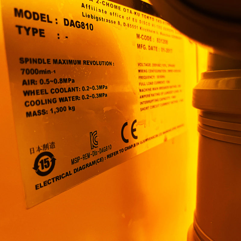 Disco DAG 810 Back Grinder