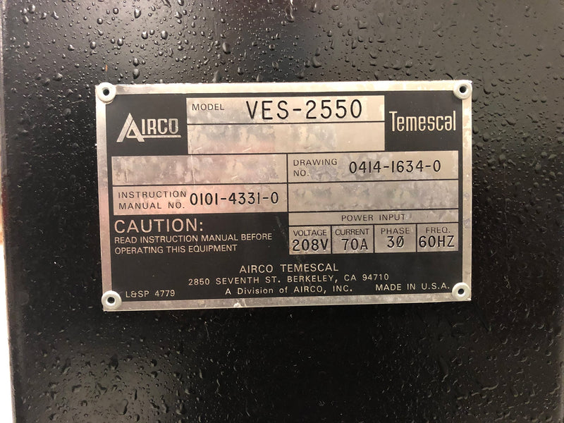 Ferrotec / Temescal VES 2550 Evaporator