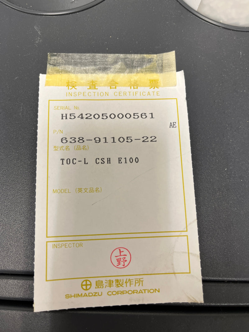Shimadzu TOC L CSH Carbon Analyzer
