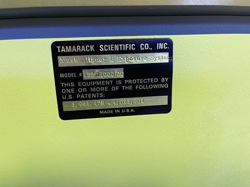 Tamarack 152 R 1000 / 20 Mask Aligner / Exposure System