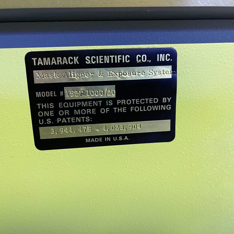 Tamarack 152 R 1000 / 20 Mask Aligner / Exposure System