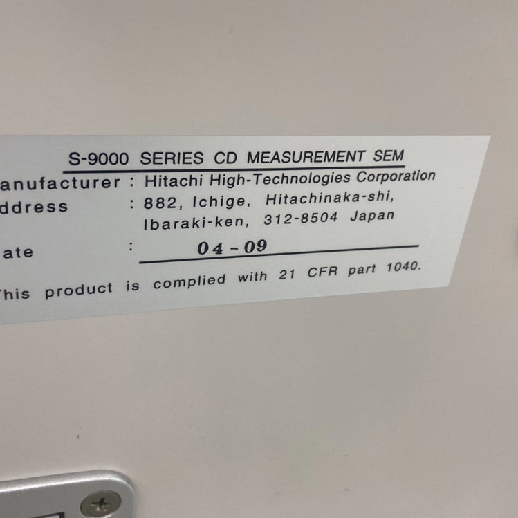 Hitachi S 9260 A CD-SEM (Critical Dimension Scanning Electron Microscope)