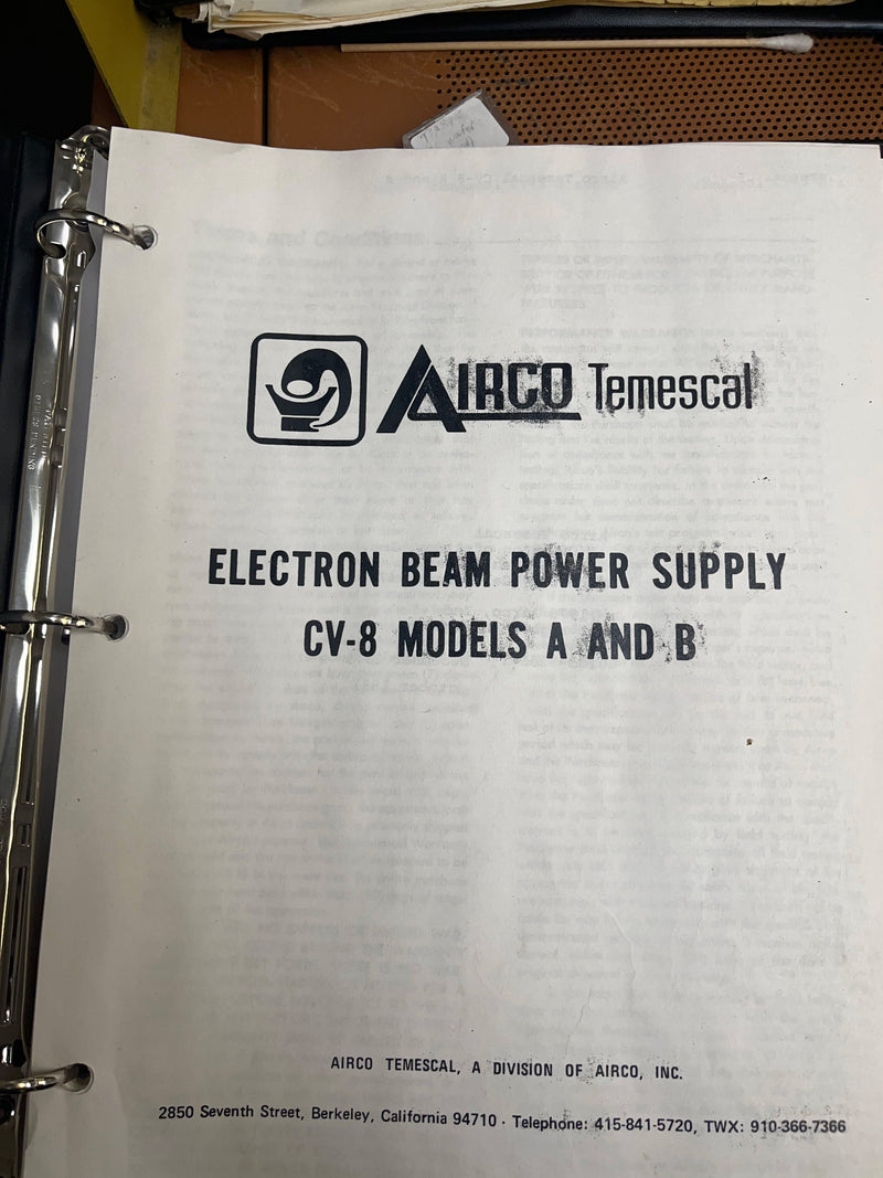 Ferrotec / Temescal CV 8 High Vacuum Evaporator