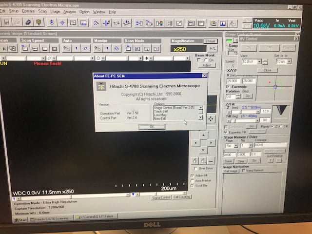Hitachi S 4700 II FE-SEM (Field Emission Scanning Electron Microscope)