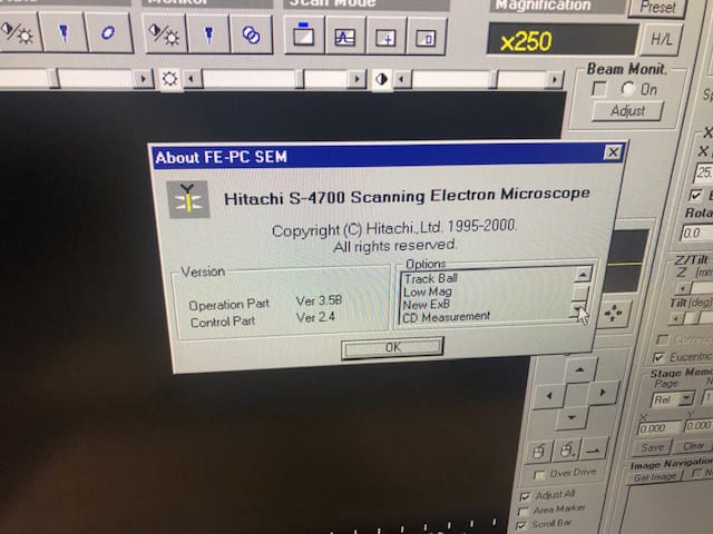 Hitachi S 4700 II FE-SEM (Field Emission Scanning Electron Microscope)