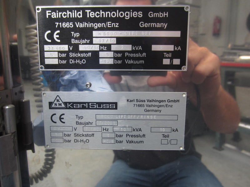 SUSS M 6000 Lift Off Machine