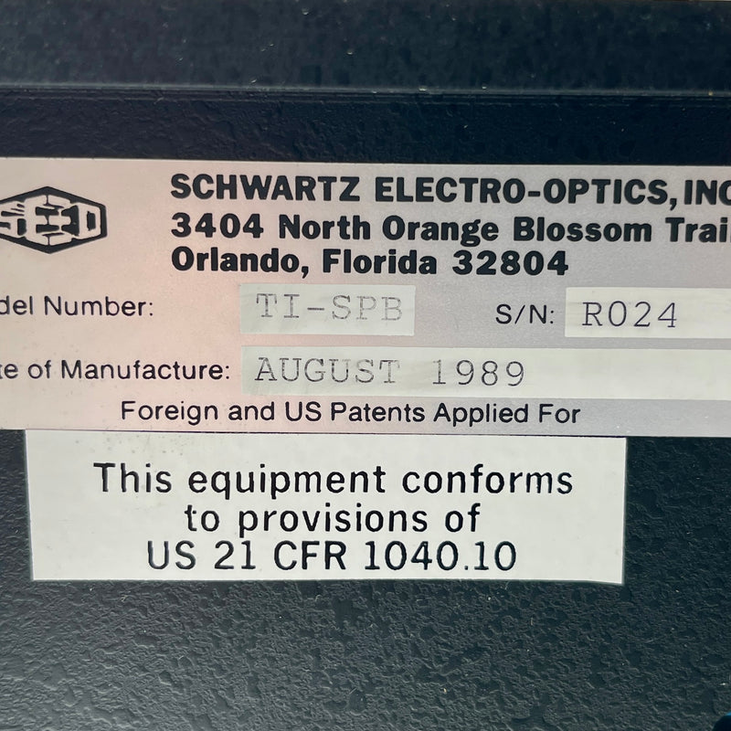 Schwartz Electro-Optics TI SPB Optical Laser