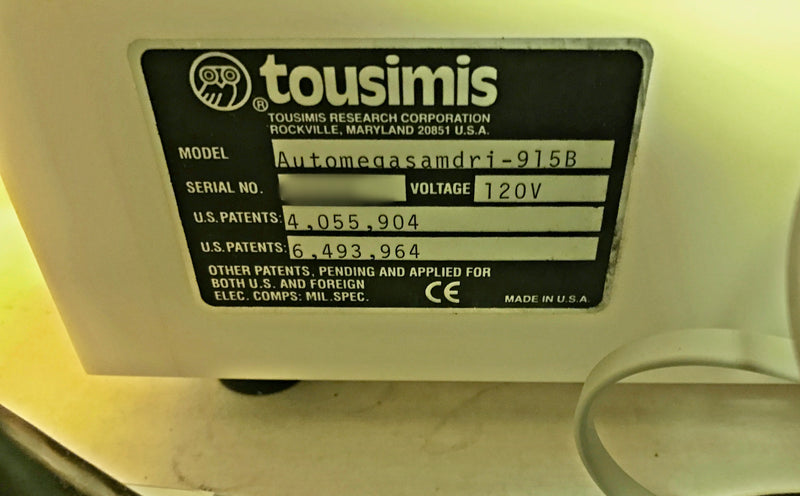 Tousimis Automegasamdri 915 B Critical CO2 Release