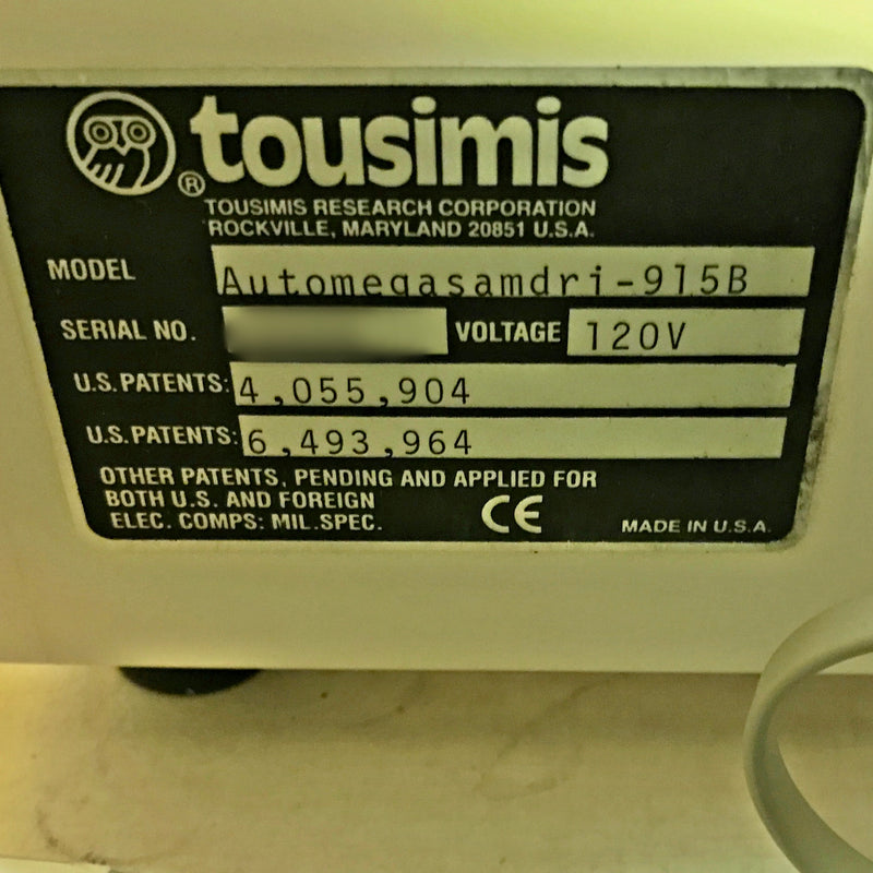 Tousimis Automegasamdri 915 B Critical CO2 Release