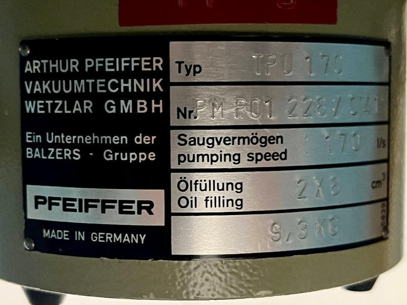 Turbomolecular Pump System