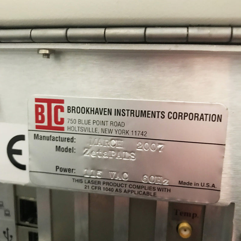 Brookhaven ZetaPALS Zeta Potential Analyzer