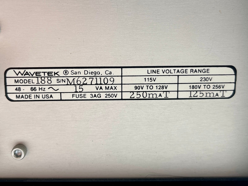Wavetek 188 Function Generator