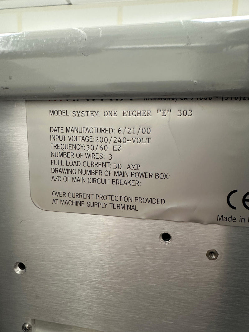 Matrix 303 E Etcher