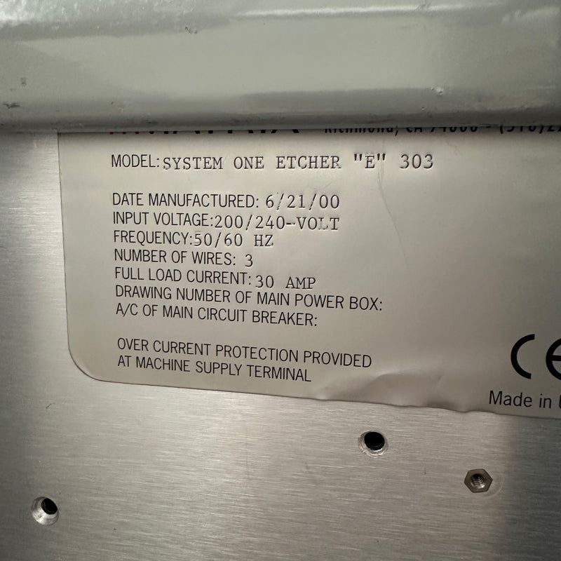 Matrix 303 E Etcher