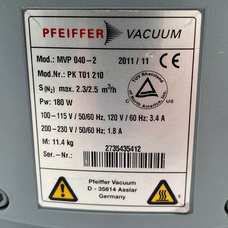 Pfeiffer MVP 040 2 Vacuum Pump