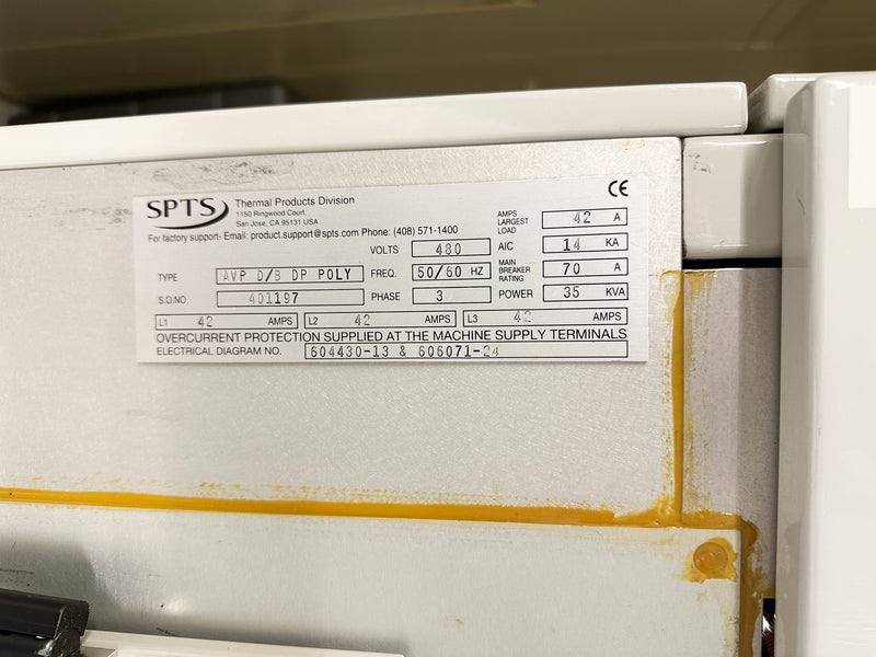 SPT Microtechnologies / Aviza / SVG AVP 8200 Furnace