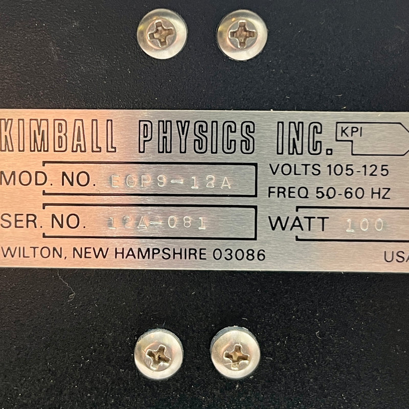 Kimball Physics EGPS 12 A Electron Gun Power Supply System