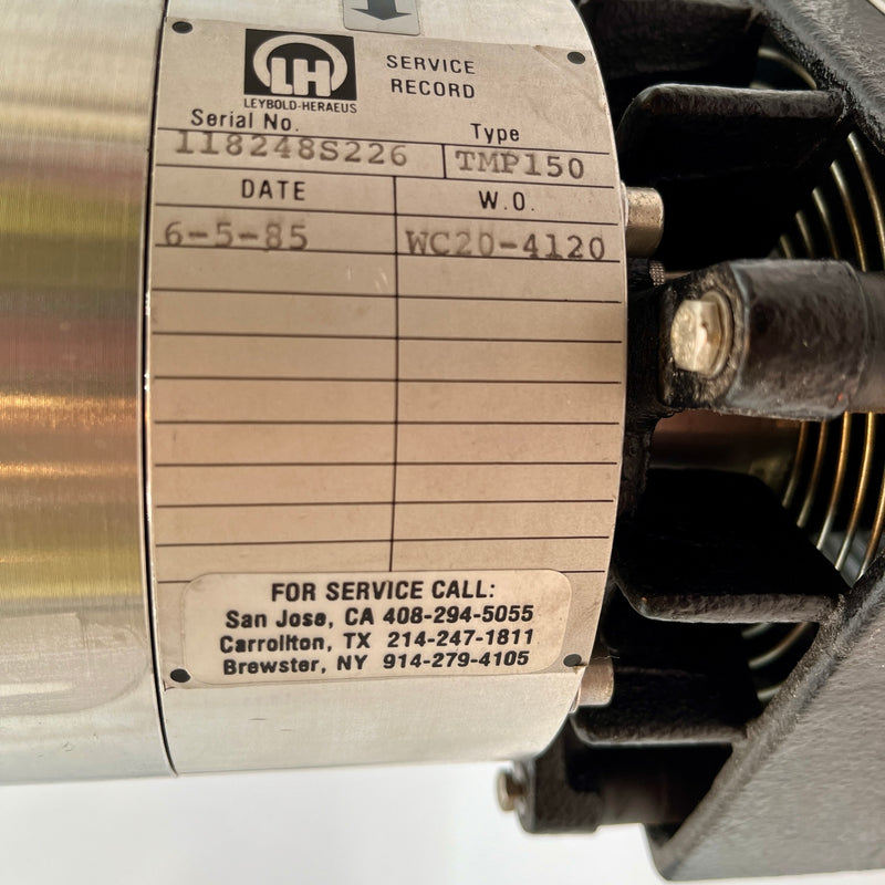 Leybold Turbovac 150 Vacuum Pump