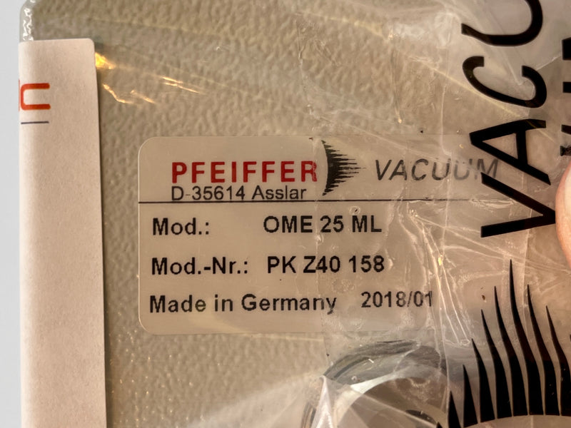 Pfeiffer PK Z 40 158 Vacuum Oil Mist Filter