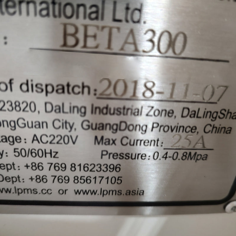 LPMS Beta 300 Molding Machine