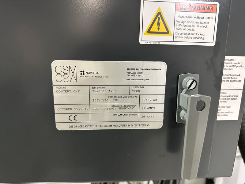 Lam / Novellus Concept One CVD (Chemical Vapor Deposition)