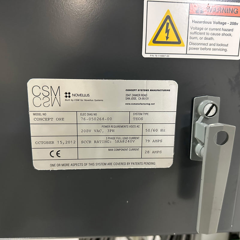 Lam / Novellus Concept One CVD (Chemical Vapor Deposition)