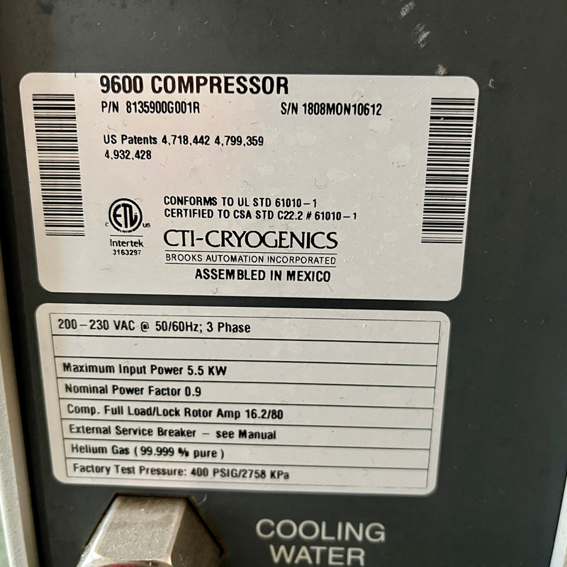 CTI 9600 Compressor
