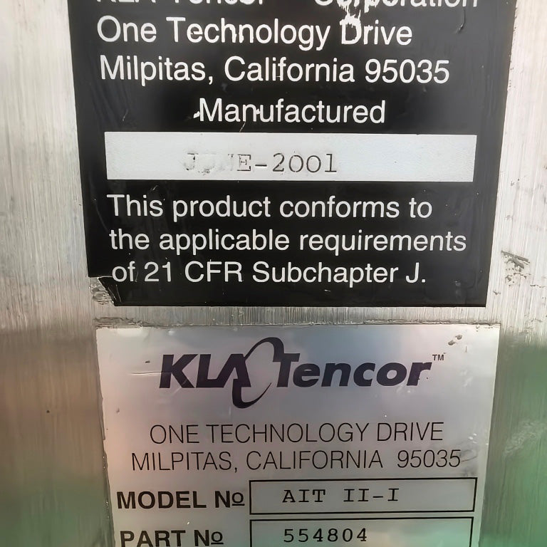 KLA AIT II Defect Inspection System