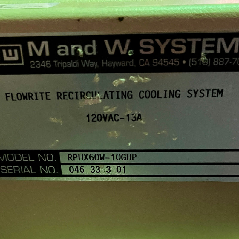 M&W RPHX 60 W 10 GHP Recirculator - Flowrite