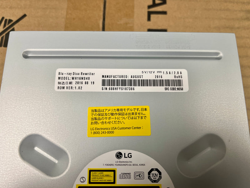 LG WH 16 NS 40 Lot of Blu-Ray Disc Drives