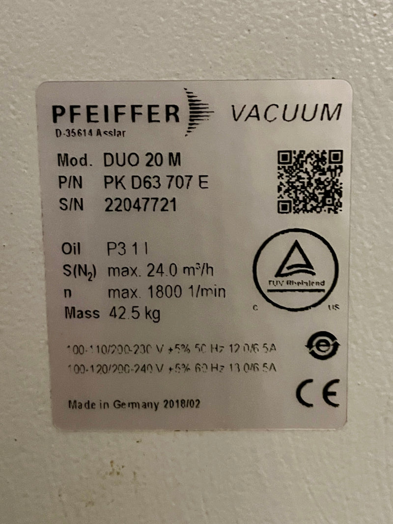 Pfeiffer DUO 20 M Vacuum Pump