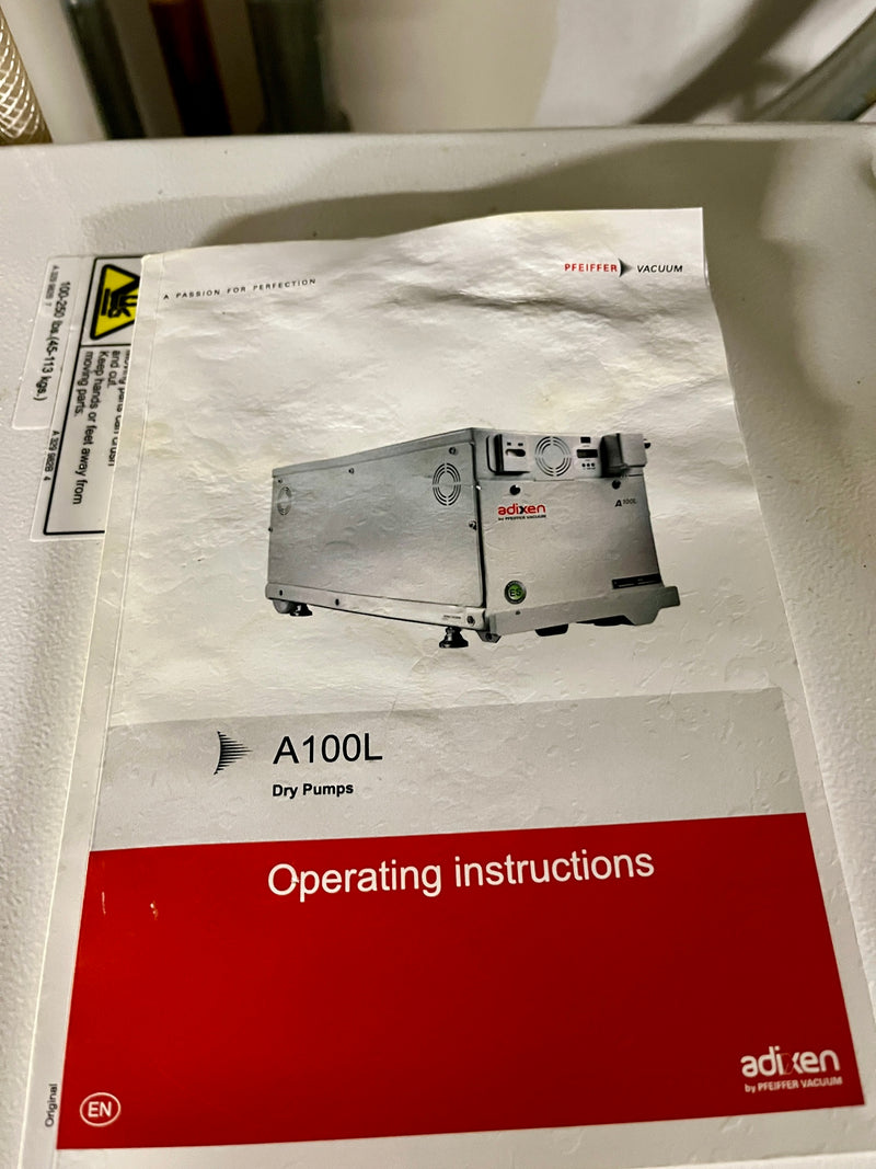 Pfeiffer / Adixen A 100 L Vacuum Pump