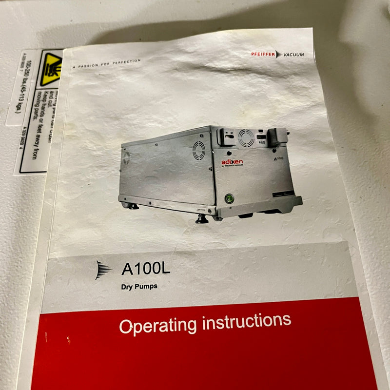 Pfeiffer / Adixen A 100 L Vacuum Pump