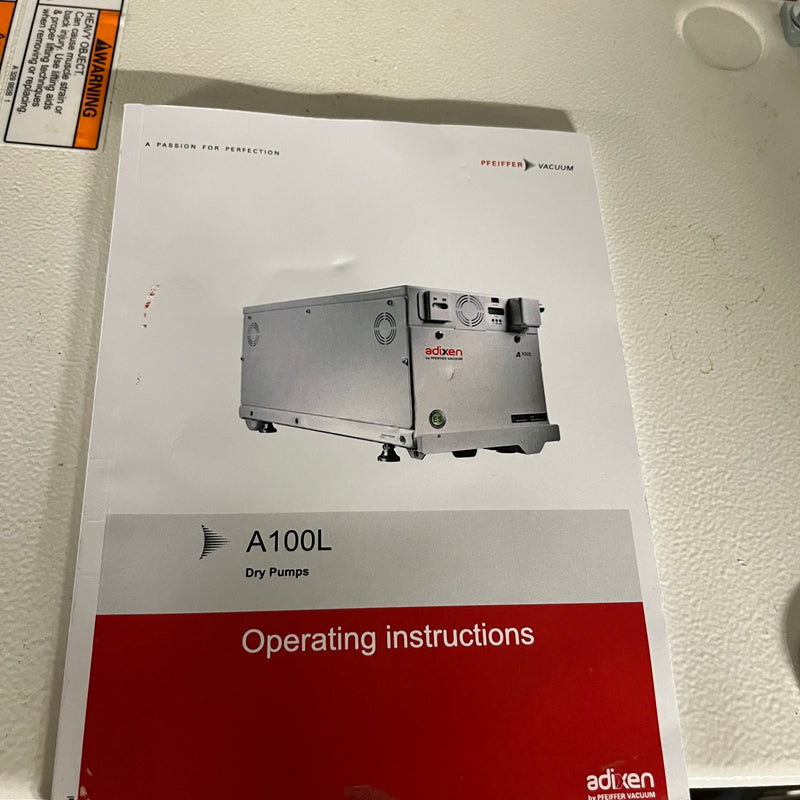 Pfeiffer / Adixen A 100 L Vacuum Pump