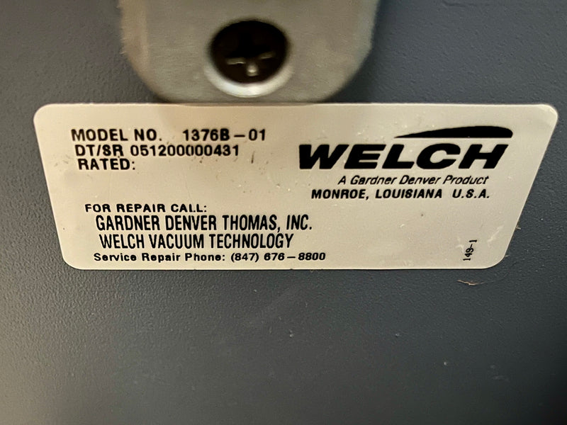 Welch DuoSeal 1376 B 01 Vacuum Pump
