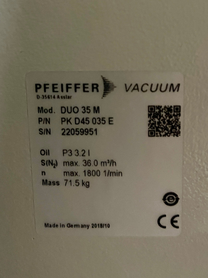 Pfeiffer Duo 35 M Vacuum Pump