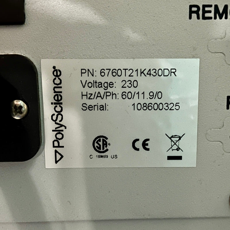 PolyScience 6760 T 21 K 430 DR Recirculator