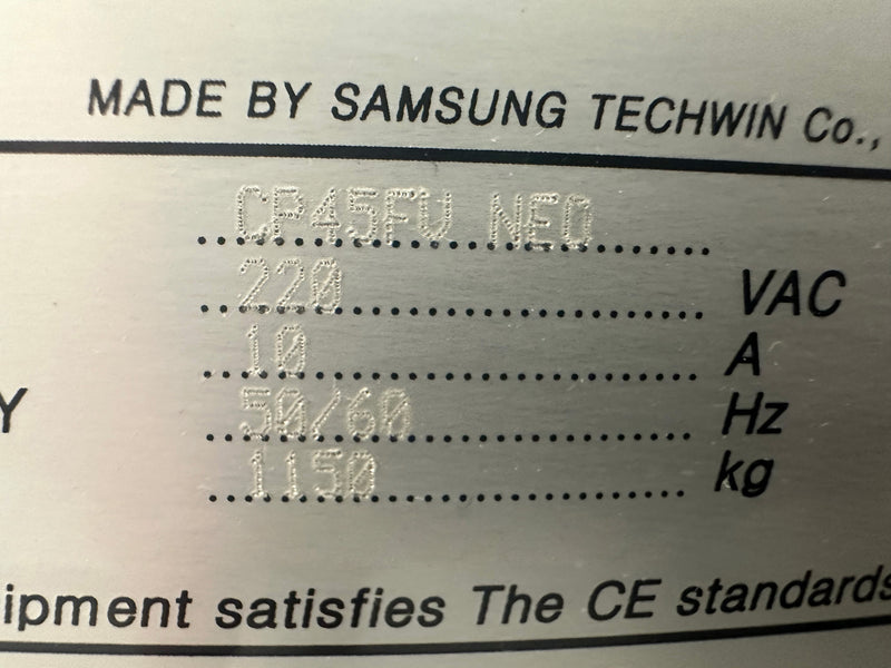 Samsung CP 45 FU Neo Pick and Place