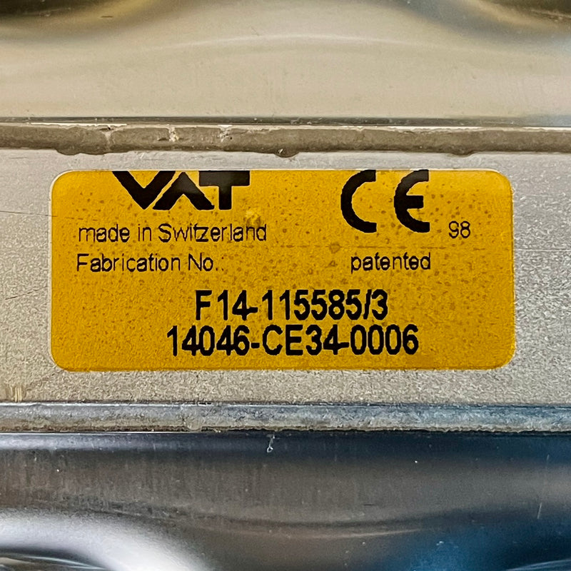 VAT F 14 115585 3 Gate Valve