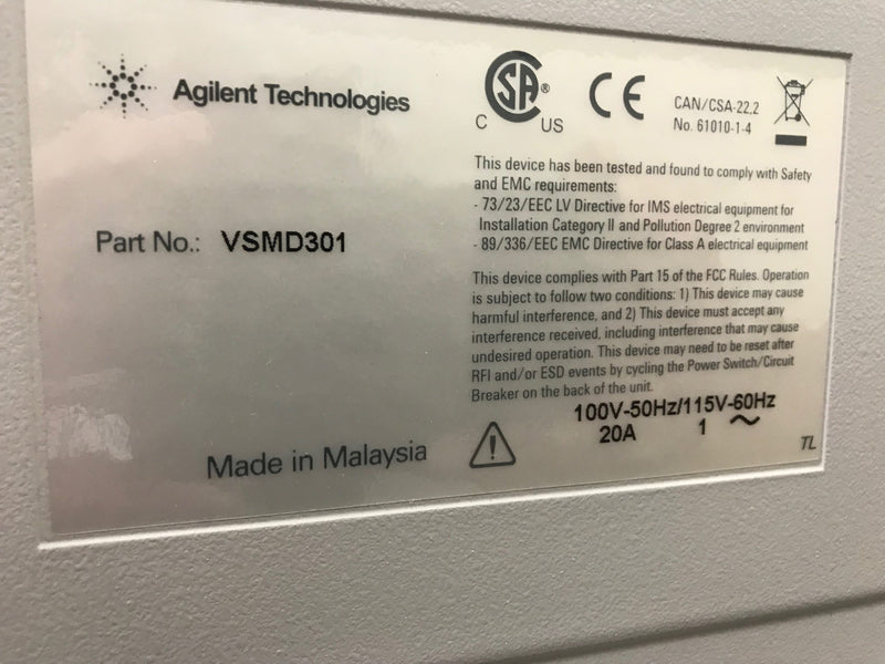 Agilent VSMD 301 Vacuum Leak Detector