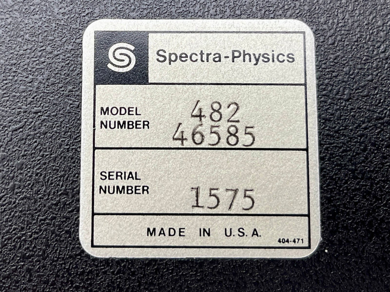 Spectra-Physics 482 Oven Control