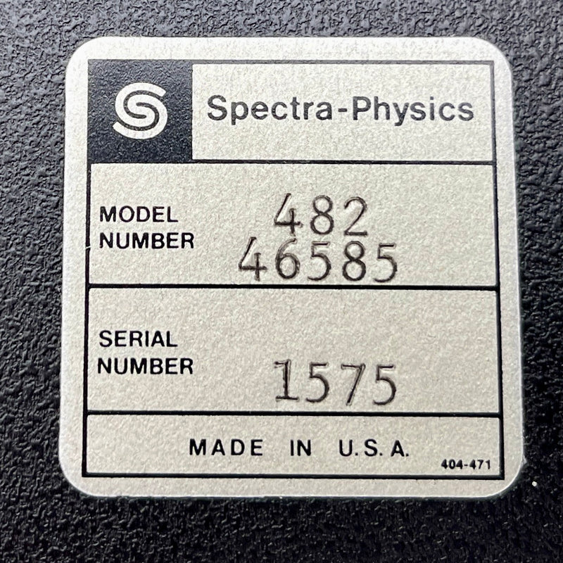 Spectra-Physics 482 Oven Control