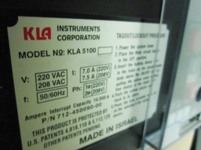 KLA 5100 Overlay Measurement System