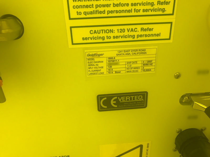 Verteq 1800 6 SRD (Spin Rinse Dryer)