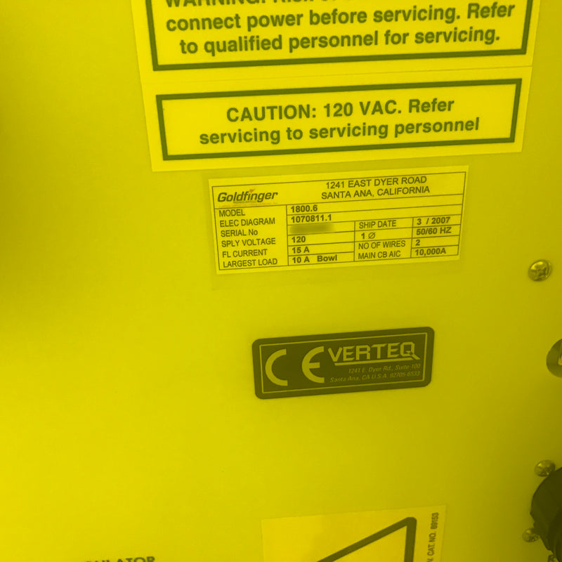 Verteq 1800 6 SRD (Spin Rinse Dryer)