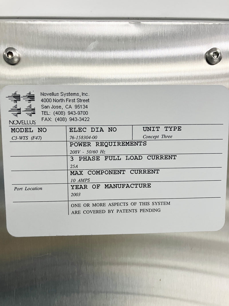 Lam / Novellus Concept Three Speed HDP-CVD (High-Density Plasma - Chemical Vapor Deposition)