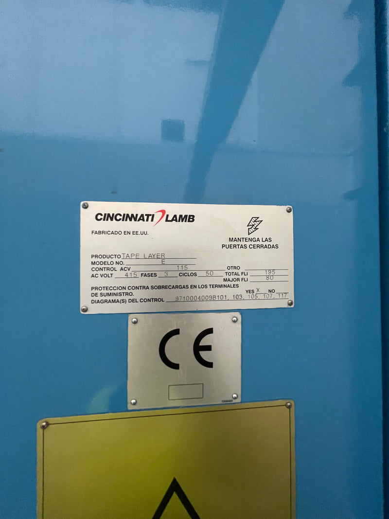 Cincinnati E Axis Tape Layer Machine