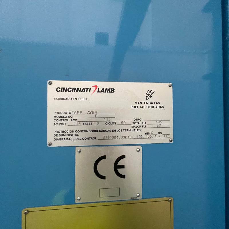 Cincinnati E Axis Tape Layer Machine