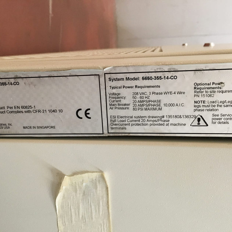 ESI ICP 5650 Laser Drilling Machine