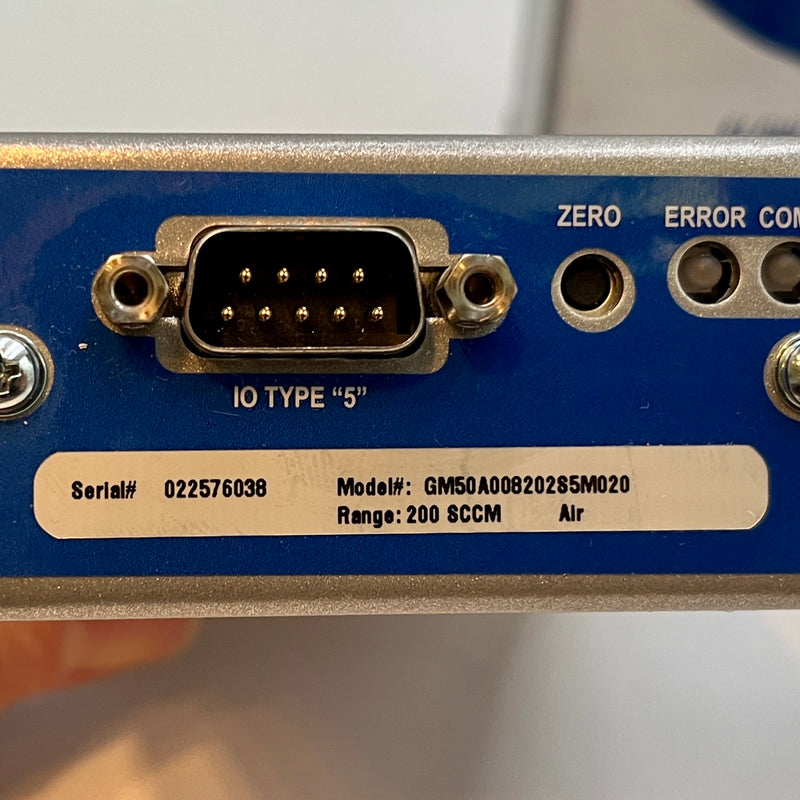 MKS GM 50 A 008202 S 5 M 020 Mass Flow Meter